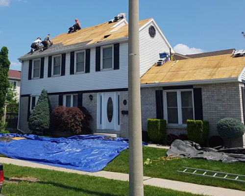Roof Replacement in Brampton - During