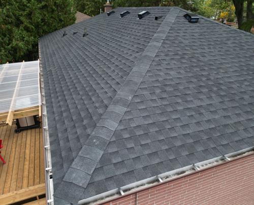 Burlington Roof Replacement with GAF Timberline HDZ Charcoal Shingles