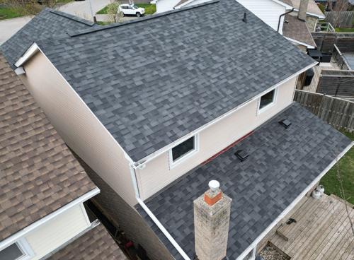 Burlington Roof Replacement with Malarkey Midnight Black Shingles