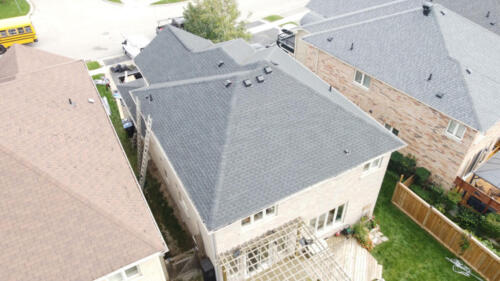 New Roof in Brampton with GAF HDZ Shingles