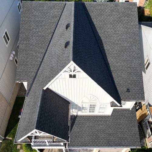 Georgetown roof replacement with GAF Timberline HDZ Charcoal Shingles